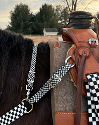 Checkered Breast Collars with a Wither Strap