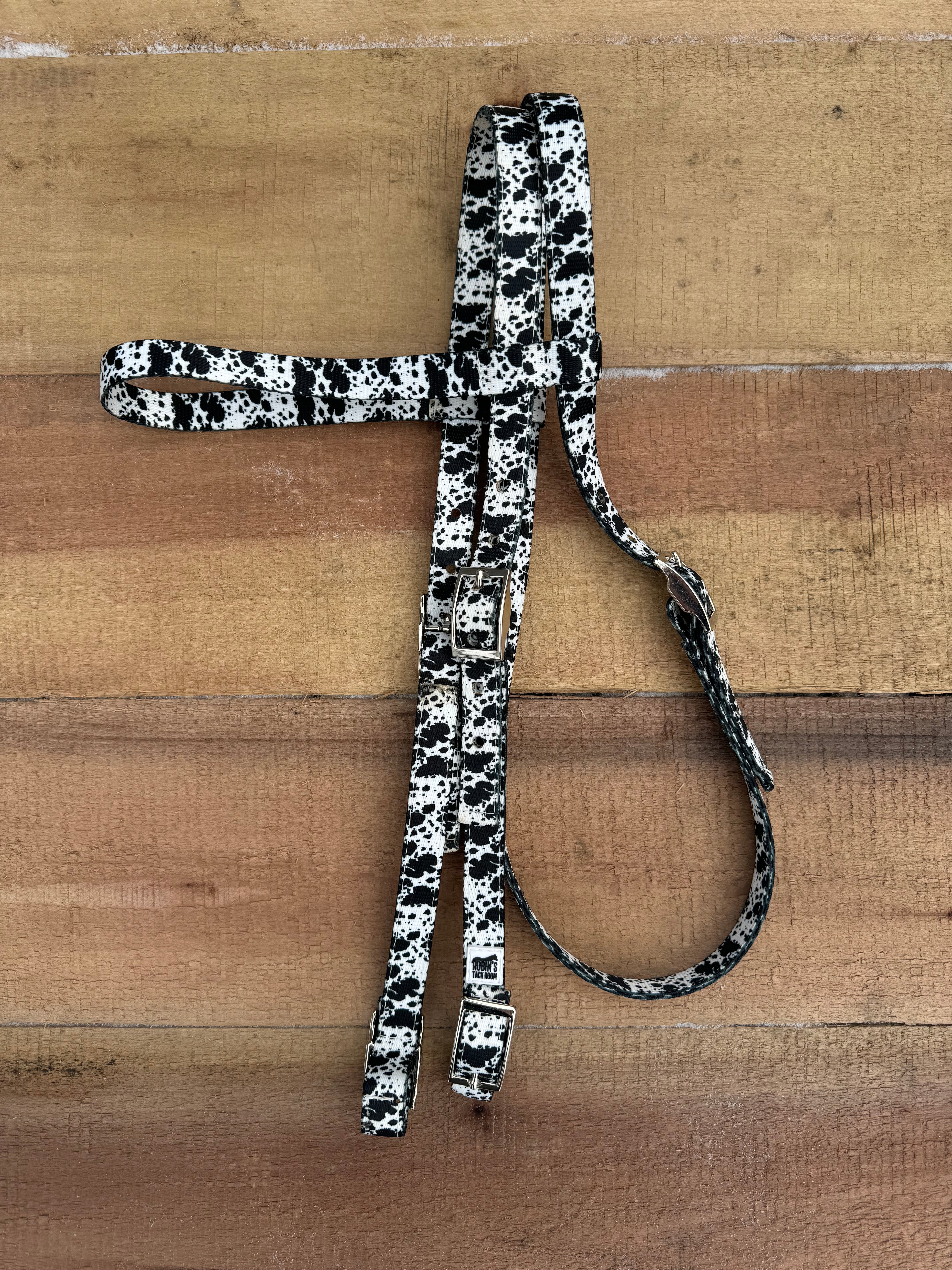 Black Cow Print Tack Sets