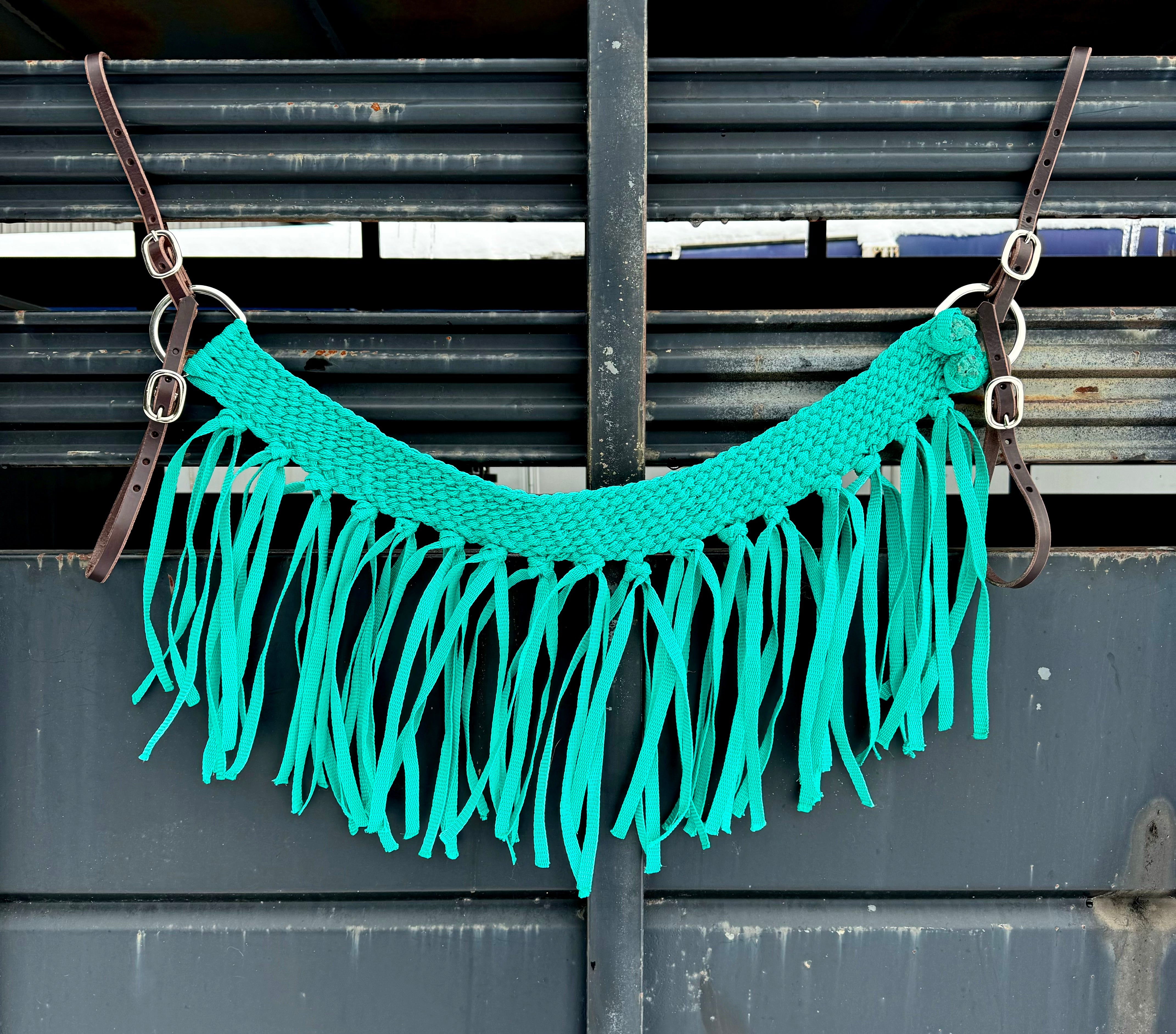 Turquoise Fringe Tripping Collars