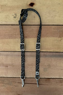 Black Cheetah One Ear Headstalls