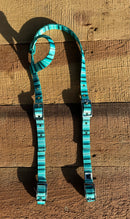 Blue Serape One Ear Headstalls