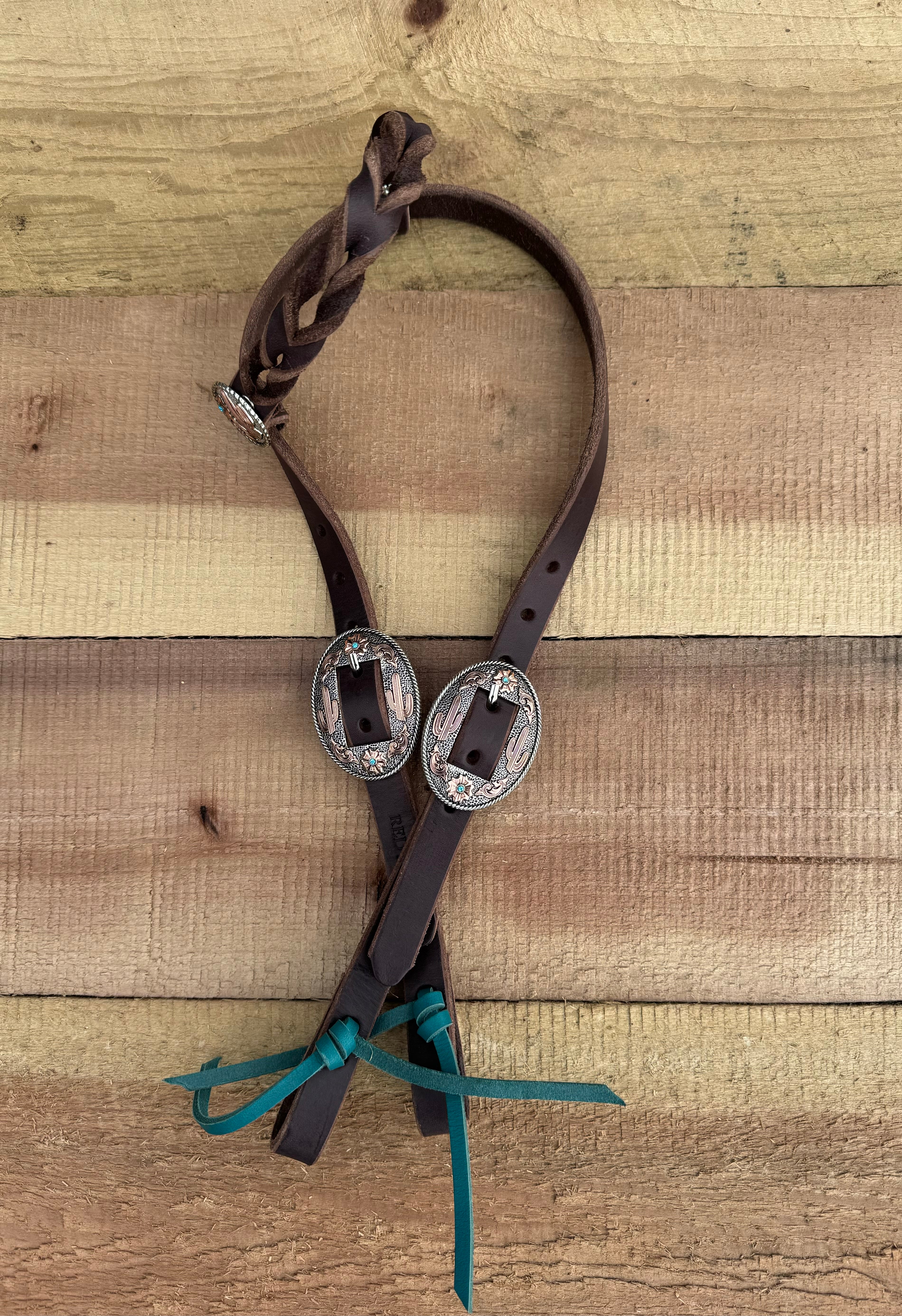 Cactus Braided One Ear Headstall