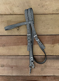 Checkered Brow Band Headstalls