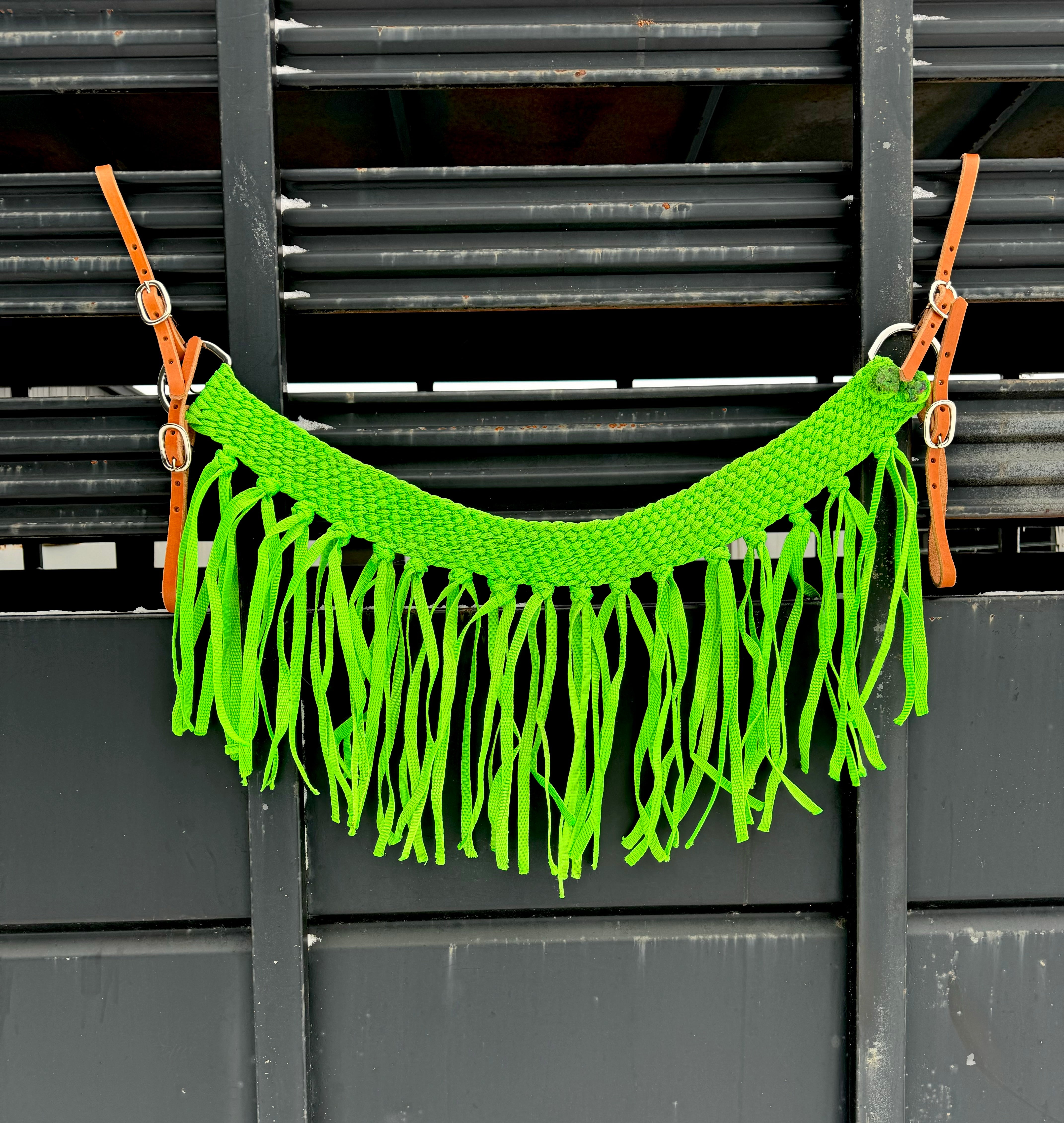 Lime Green Fringe Tripping Collars