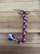 Coral Southwest Braided Tail Wrap