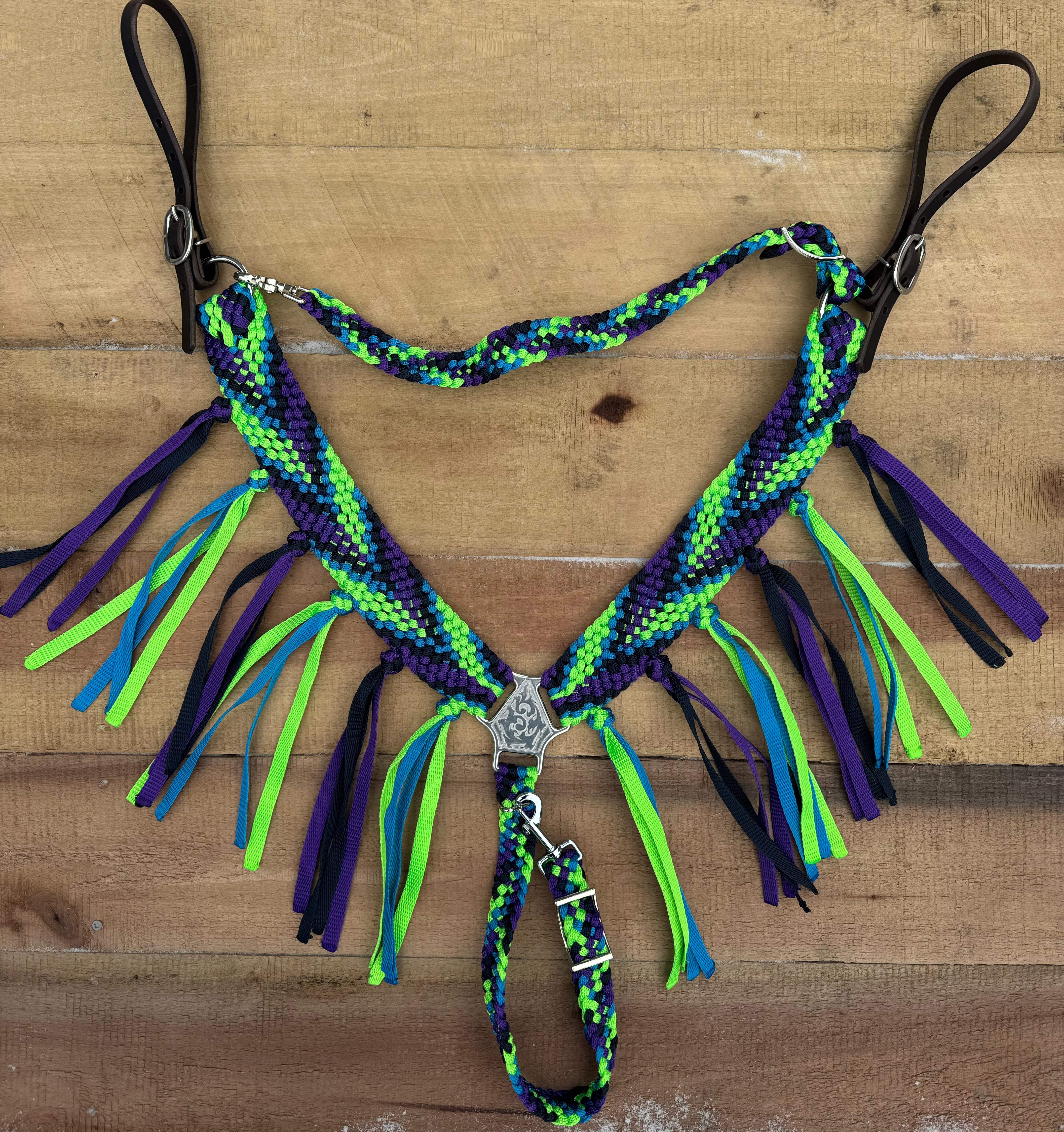 “Northern Lights” Fringe Breast Collar & Wither Strap