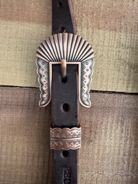 Shell Buckle Braided One Ear Headstall