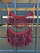 Maroon Fringe Tripping Collars