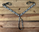 Black Cow Print 1” Wide Breast Collars